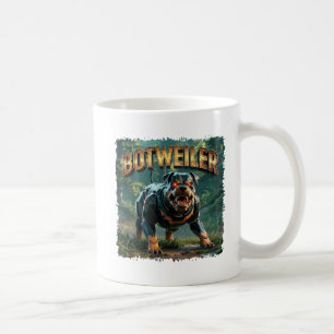 Botweiler Illustration – Robot Rottweiler Funny Coffee Mug