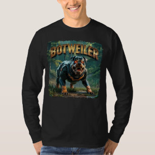 Botweiler Illustration – Robot Rottweiler Funny T-Shirt