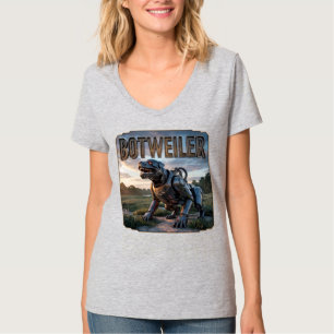 Botweiler Photographic – Robot Rottweiler Funny T-Shirt