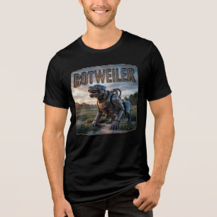 Botweiler Photographic – Robot Rottweiler Funny Tri-Blend Shirt