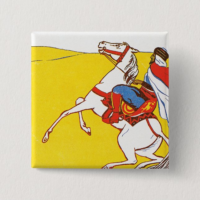 Bou-Saada Hotel Du Caid 15 Cm Square Badge (Front)