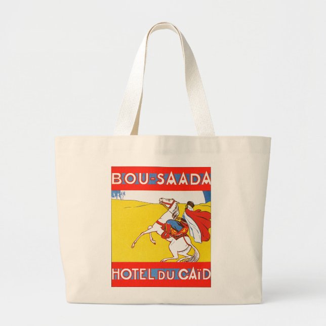 Bou-Saada Hotel Du Caid Large Tote Bag (Front)