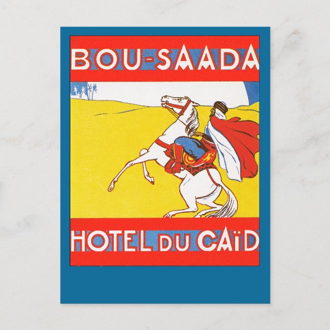 Bou-Saada Hotel Du Caid Postcard (Front)