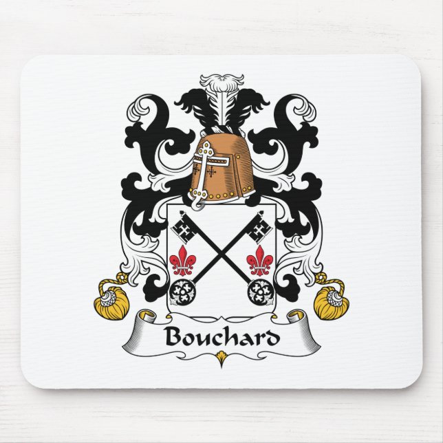 Bouchard Family Crest Mouse Mat (Front)