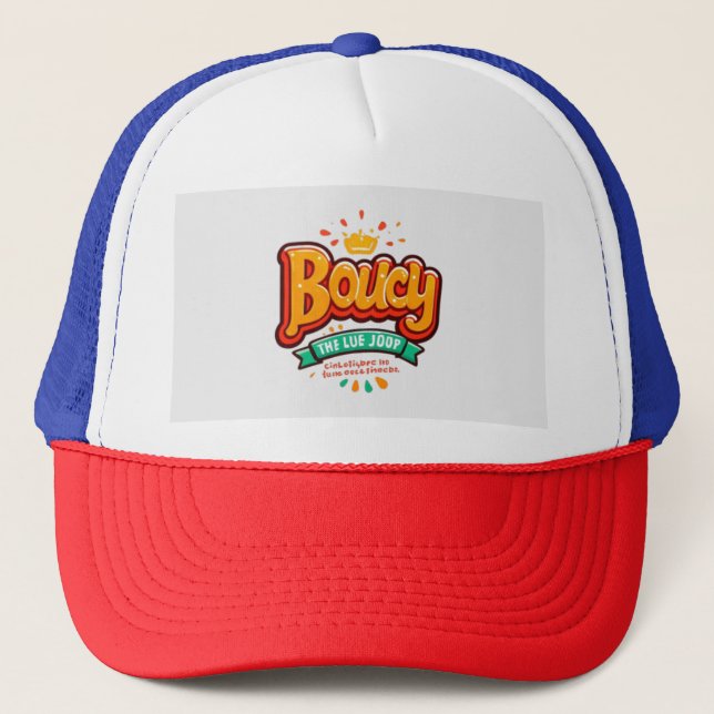 Boucy Crown Fun Tee Trucker Hat (Front)