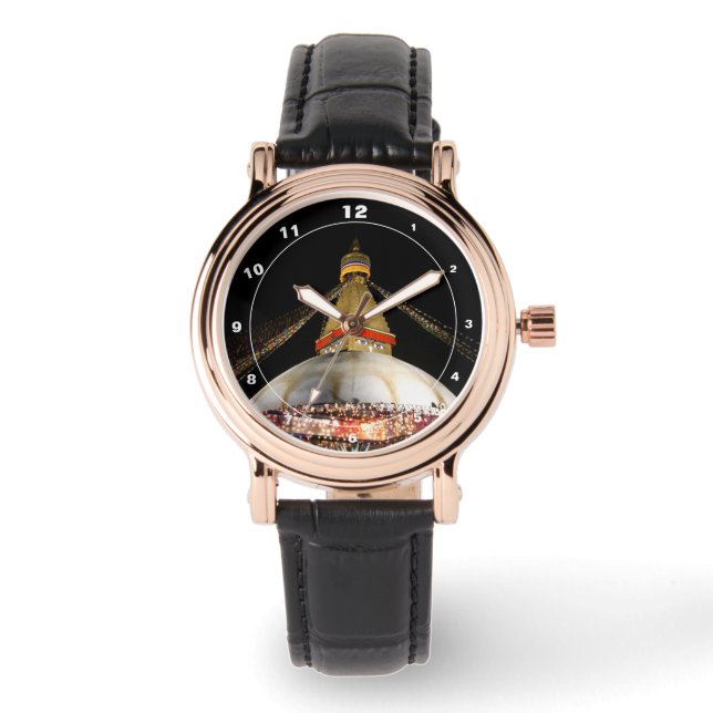 Boudhanath Stupa, Kathmandu at Night (watch) Watch (Front)