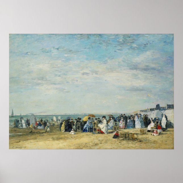 Boudin - Beach Of Trouville Poster (Front)