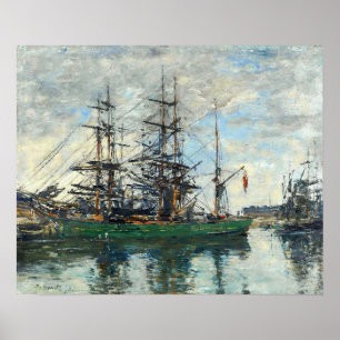 Boudin - Harbour Of Deauville 1878 Poster