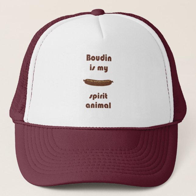 Boudin is My Spirit Animal Louisiana Cajun Hat (Front)