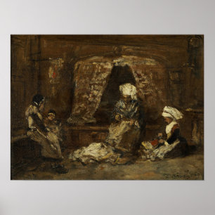 Boudin - Tailors Of Plougastel 1869 Poster