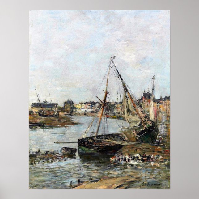 Boudin - Trouville Harbour Poster (Front)