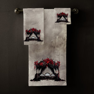 Boudoir   Canopy Scarf Old Victoran Poster Bed Bath Towel Set