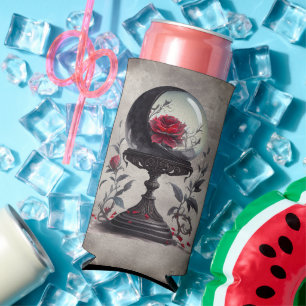 Boudoir   Crystal Ball Crescent Moon Red Roses Seltzer Can Cooler