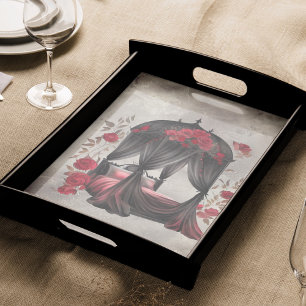 Boudoir   Scarf Canopy Old Antique Poster Bed Tissue Paper