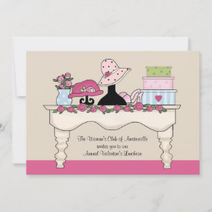 Boudoir Table Luncheon Invitation