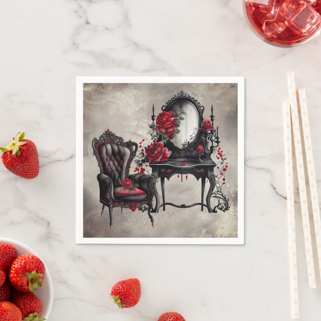 Boudoir | Vanity Mirror and Victorian Parlour Chai Napkin (Insitu)