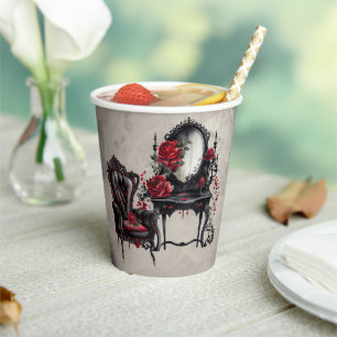 Boudoir   Vanity Mirror and Victorian Parlour Chai Paper Cups