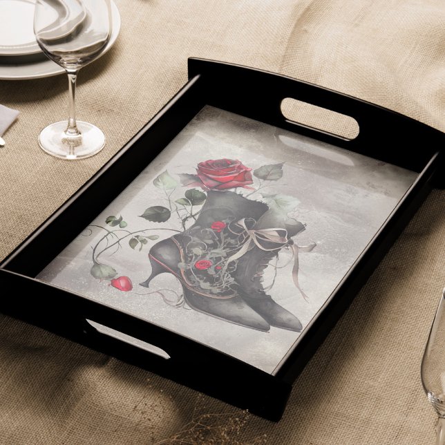 Boudoir | Victorian Antique Red Rose Dress Booties Tissue Paper (Creator Uploaded)