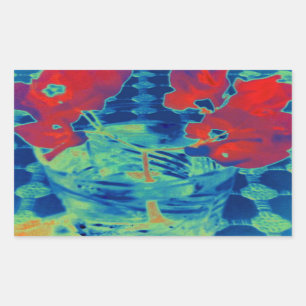 bougainville image rectangular sticker
