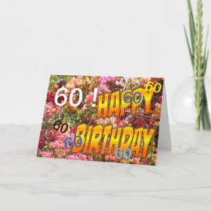 Bougainvillea Age Template Birthday Greeting Card
