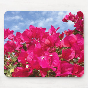 Bougainvillea and Beautiful Blue Sky Mouse Mat