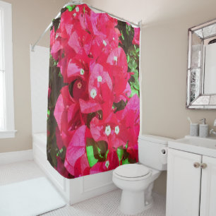 Bougainvillea Cascade Shower Curtain