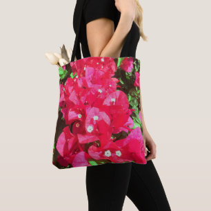 Bougainvillea Cascade Tote Bag