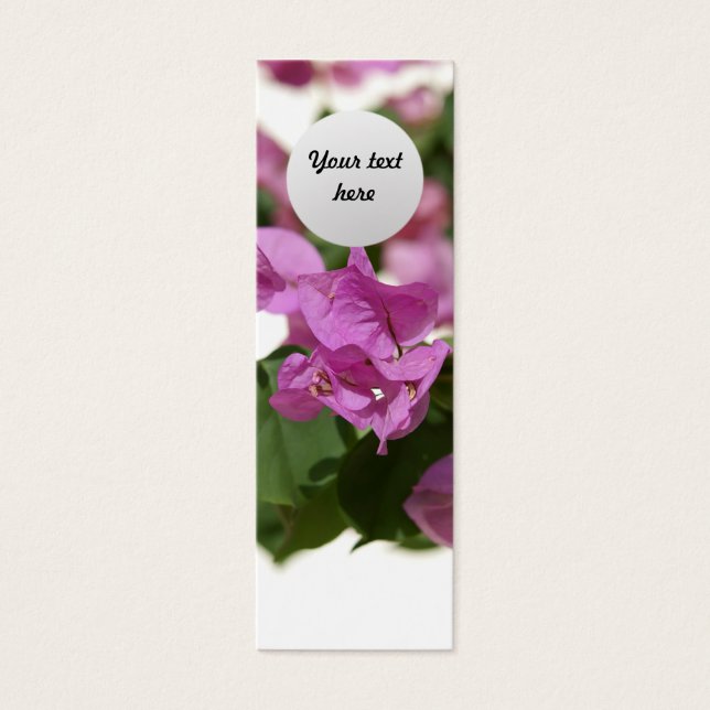 Bougainvillea Custom Bookmark (Front)