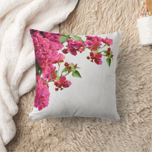 Bougainvillea Floral Mediterranean Greek Island Cushion