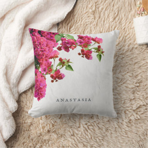 Bougainvillea Floral Mediterranean Greek Island  Cushion