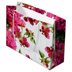 Bougainvillea Floral Mediterranean Greek Island Large Gift Bag