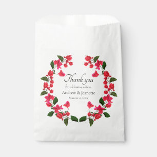 Bougainvillea Flower Wedding Favour Bag