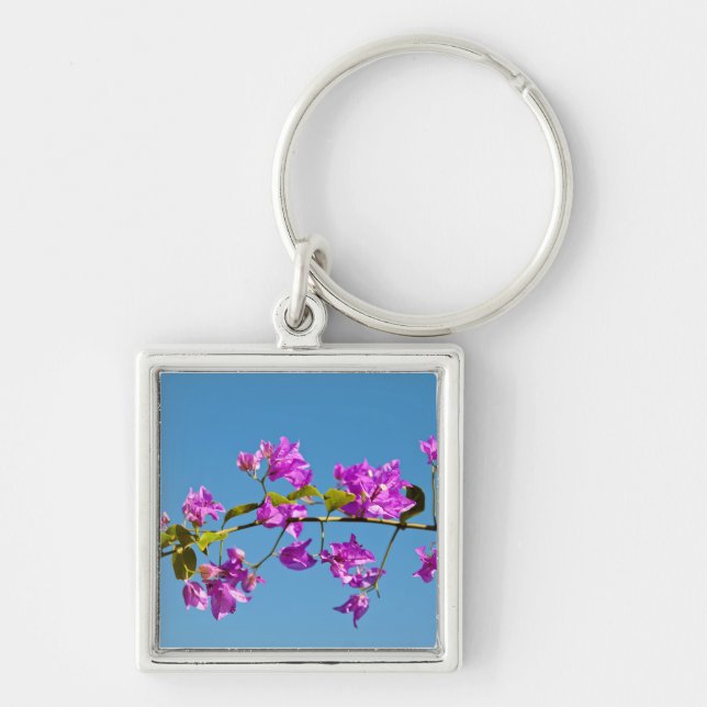 Bougainvillea Flowers Key Ring (Front)