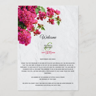 Bougainvillea Greek Island Wedding Itinerary Programme