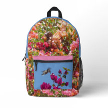 Bougainvillea & Hummingbird All-O Print Backpack
