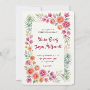 Bougainvillea in Bloom Invitation