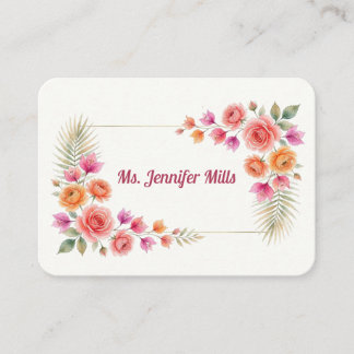 Bougainvillea in Bloom Place Card