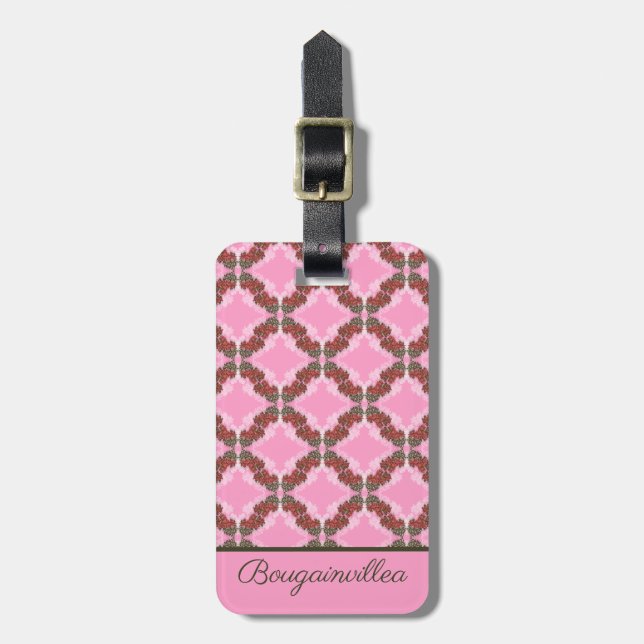 Bougainvillea Luggage Tag (Front Vertical)