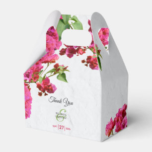 Bougainvillea Mediterranean Greek Island Wedding Favour Box