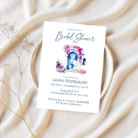 Bougainvillea Mediterranean themed bridal shower