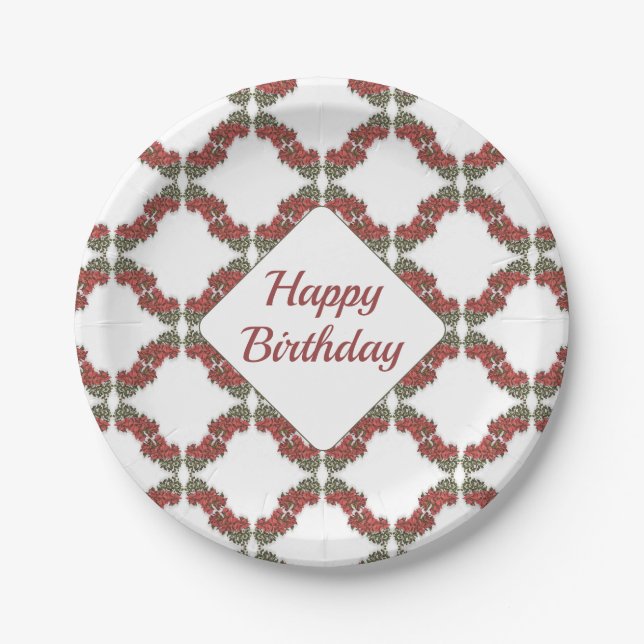 Bougainvillea Paper Plates (Front)
