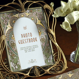 Bougainvillea Photo Guestbook Sign Vintage