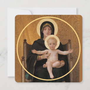 Bougereau Virgin and Child Holiday Card