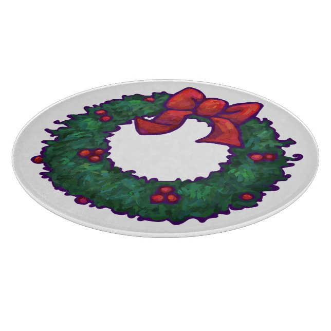 Boughs of Holly Cutting Board (Corner)