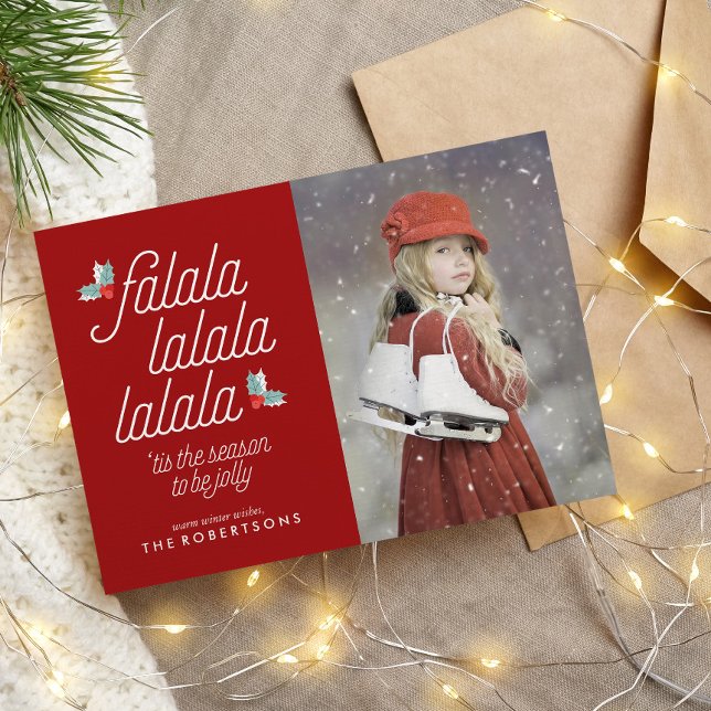 Boughs of Holly Festive Christmas Holiday Card (Creator Uploaded)