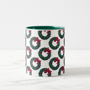 Boughs of Holly Two-Tone Coffee Mug