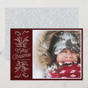 Boughs of Joy Christmas Holiday Flat Card