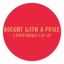 Bought with a Price Stickers