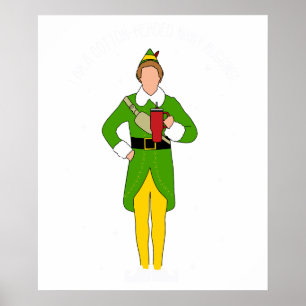 bougie Elf christmas Poster