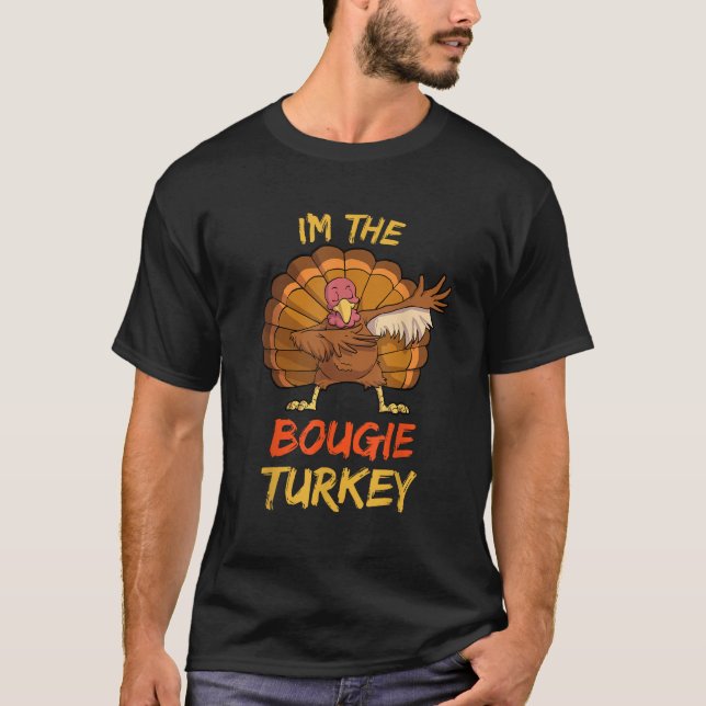 Bougie Turkey Matching Family Group Thanksgiving P T-Shirt (Front)